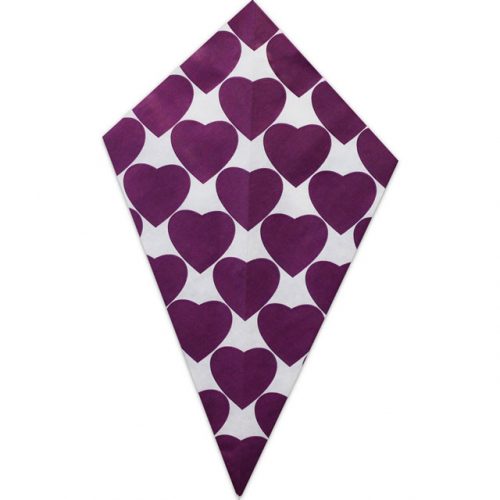 Purple Hearts - Paper Cone