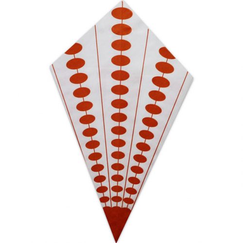 Orange Stripes & Dots - Paper Cone