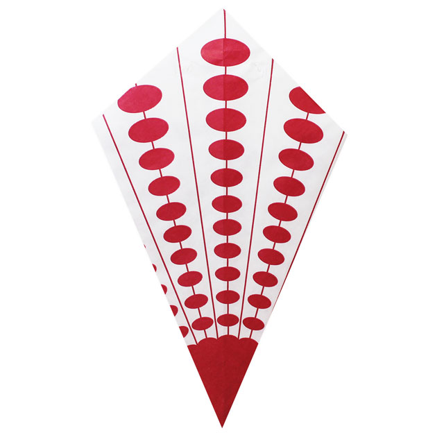 Red Stripes & Dots - Paper Cone