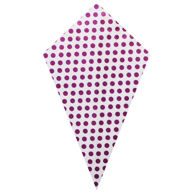 Purple Polka Dots - Paper Cone