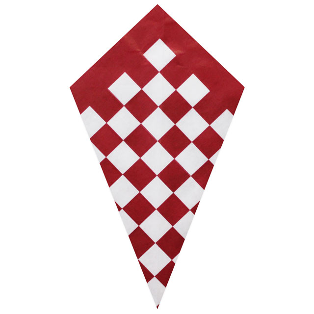 Red Checkers - Paper Cone