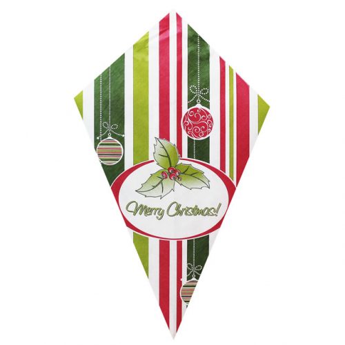 Poinsettia "Merry Christmas" - Paper Cone
