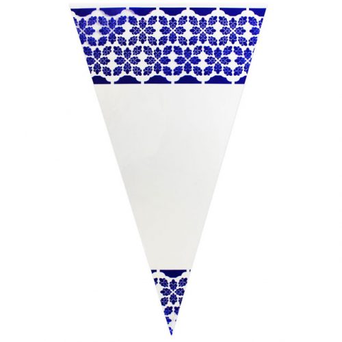 Blue Pattern - Plastic Cone