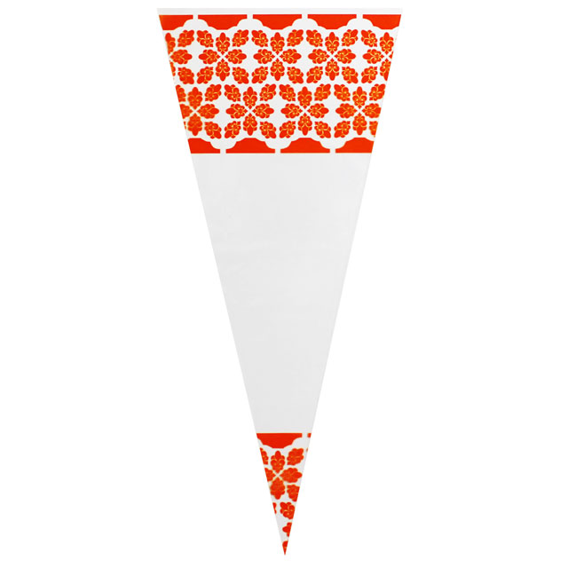 Orange Pattern - Plastic Cone