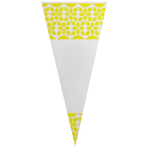 Yellow Pattern - Plastic Cone