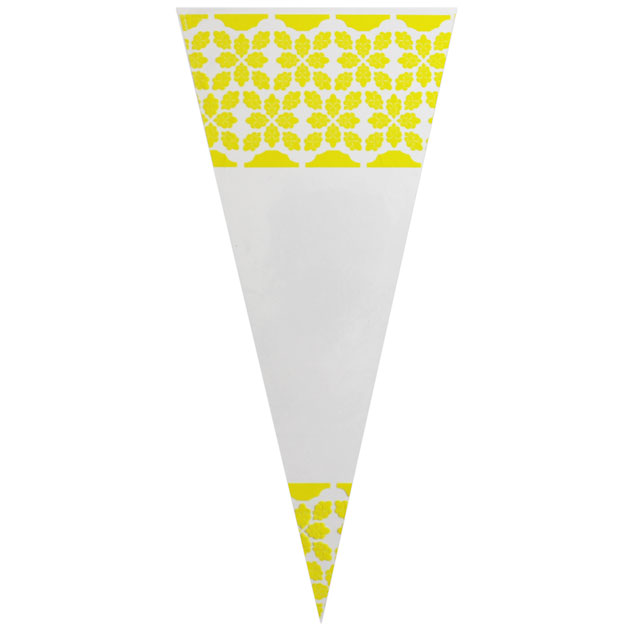 Yellow Pattern - Plastic Cone